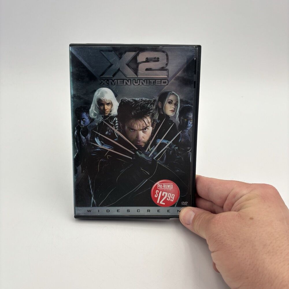 X2 X-Men United DVD 2-Disc Widescreen Blockbuster Rental Marvel Hugh Jackman